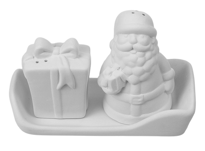 Bisque Santa And Present Salt And Pepper Set (Case of 3)