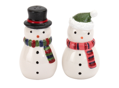 Bisque Snowmen Salt And Pepper Set (Case of 6)