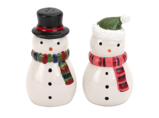 Bisque Snowmen Salt And Pepper Set (Case of 6)