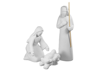 Bisque Contemporary Nativity Set (Case of 4)