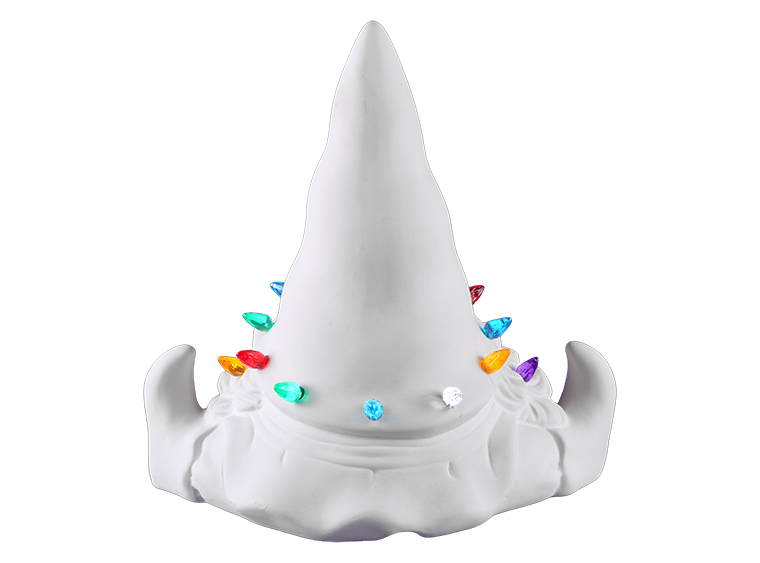 Bisque Lighted Tree Bearded Gnome (Case of 1)