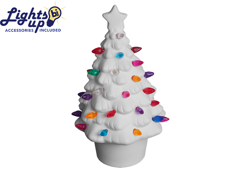 Bisque Small Lighted Christmas Tree (Case of 1)