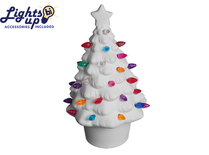 Bisque Small Lighted Christmas Tree (Case of 1)