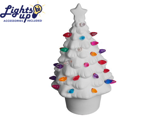 Bisque Small Lighted Christmas Tree (Case of 1)