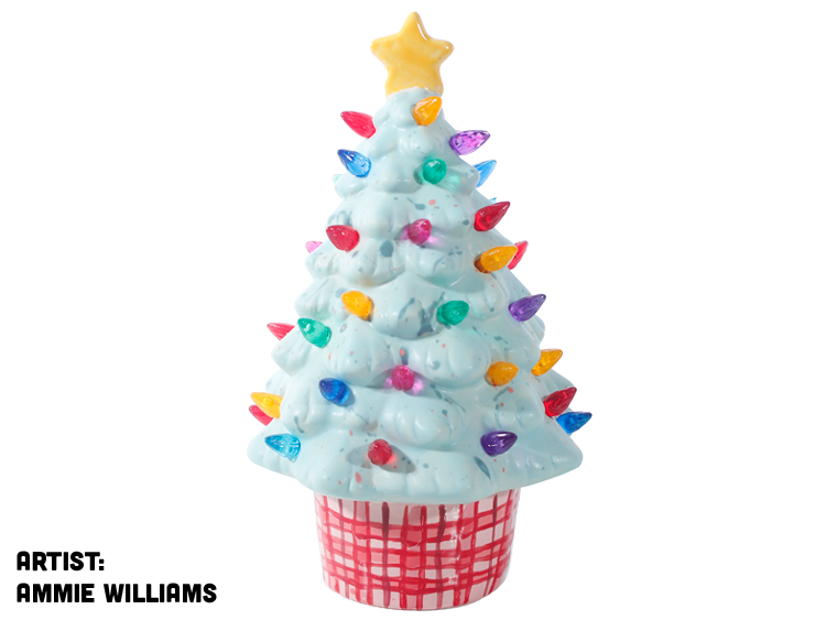 Bisque Small Lighted Christmas Tree (Case of 1)