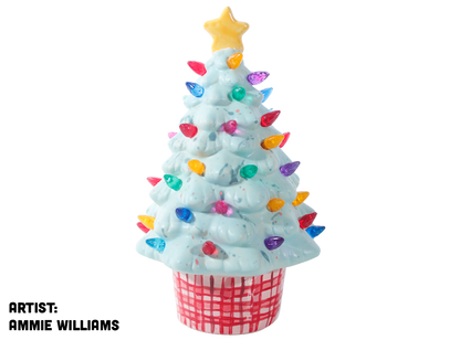 Bisque Small Lighted Christmas Tree (Case of 1)