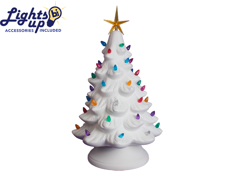 Bisque Lighted Christmas Tree (Case of 1)