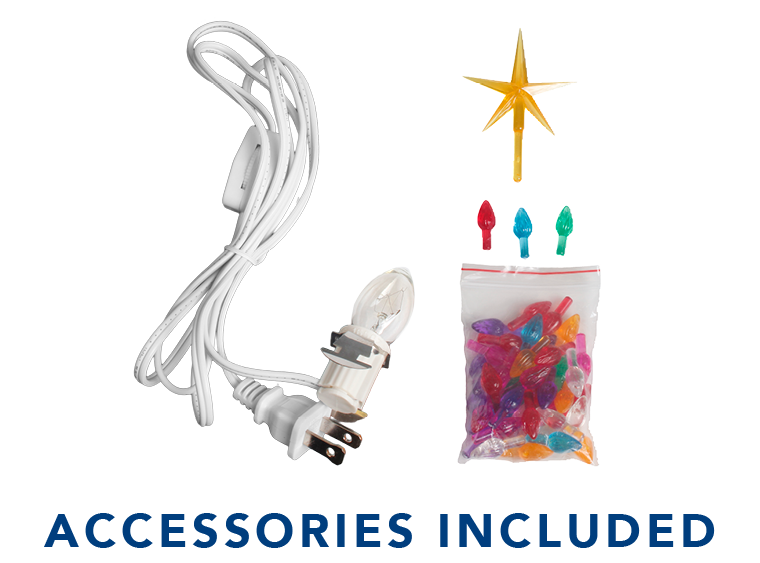 Bisque Lighted Christmas Cactus (Case of 2)