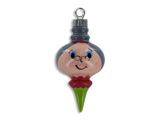 Bisque Small Retro Ornament (Case of 12)