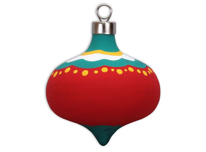 Bisque Curvy Retro Ornament (Case of 12)