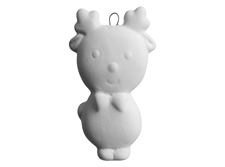 Bisque Jolly Rudolph Ornament (Case of 24)