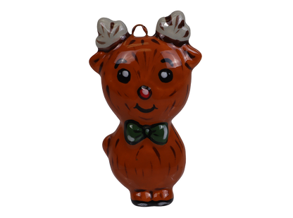 Bisque Jolly Rudolph Ornament (Case of 24)