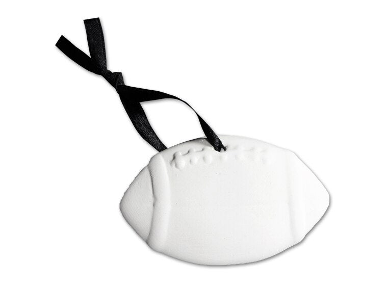 Bisque Football Ornament (Case of 24)