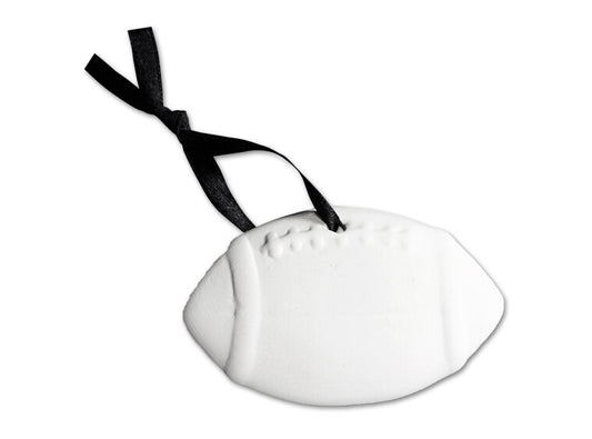Bisque Football Ornament (Case of 24)