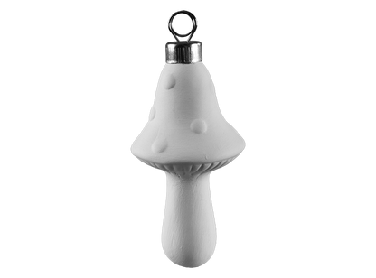 Bisque Tall Mushroom Ornament (Case of 12)