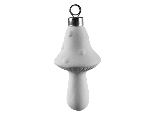 Bisque Tall Mushroom Ornament (Case of 12)