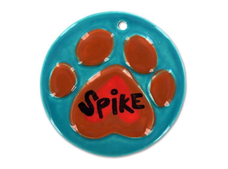 Bisque Paw Print Ornament (Case of 20)