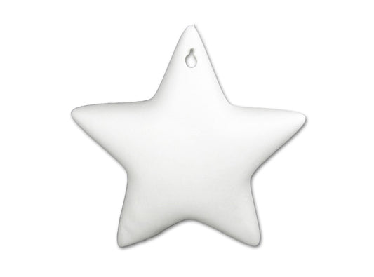 Bisque Puffy Star Ornament (Case of 12)