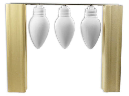 Bisque Button Ornament (Case of 10)