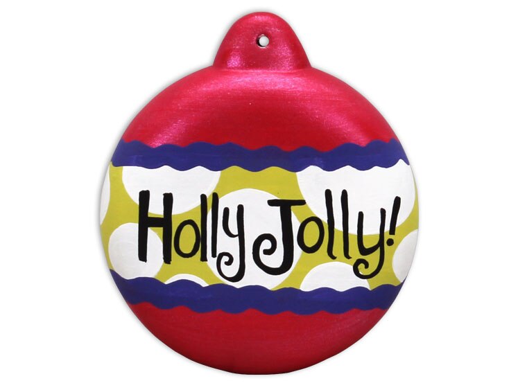 Bisque Big Button Ornament (Case of 12)