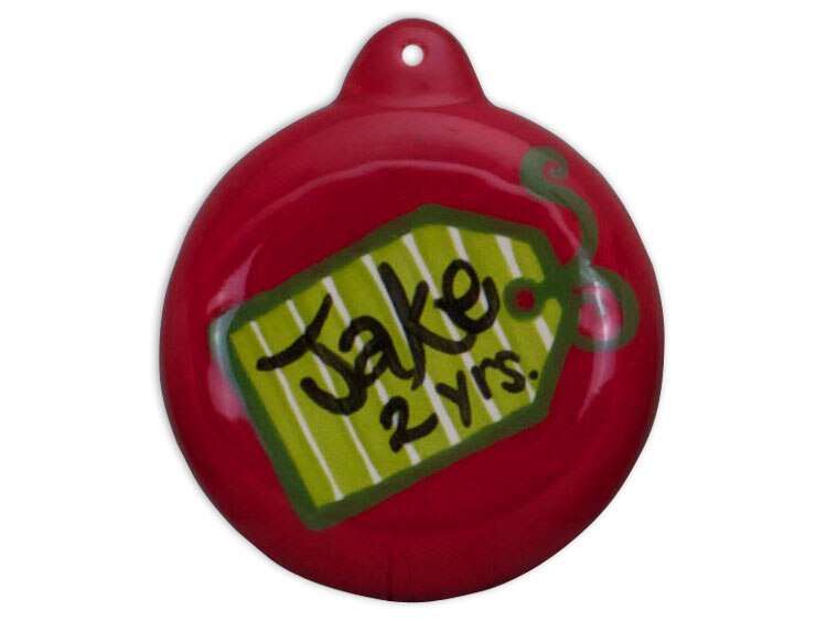 Bisque Big Button Ornament (Case of 12)