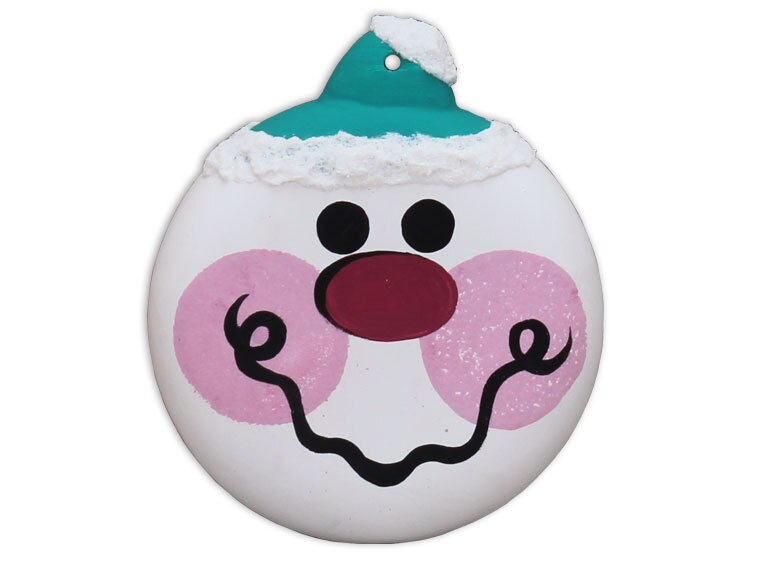 Bisque Big Button Ornament (Case of 12)