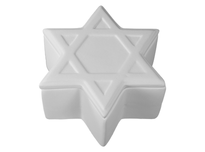 Bisque Star Of David Box (Case of 4)