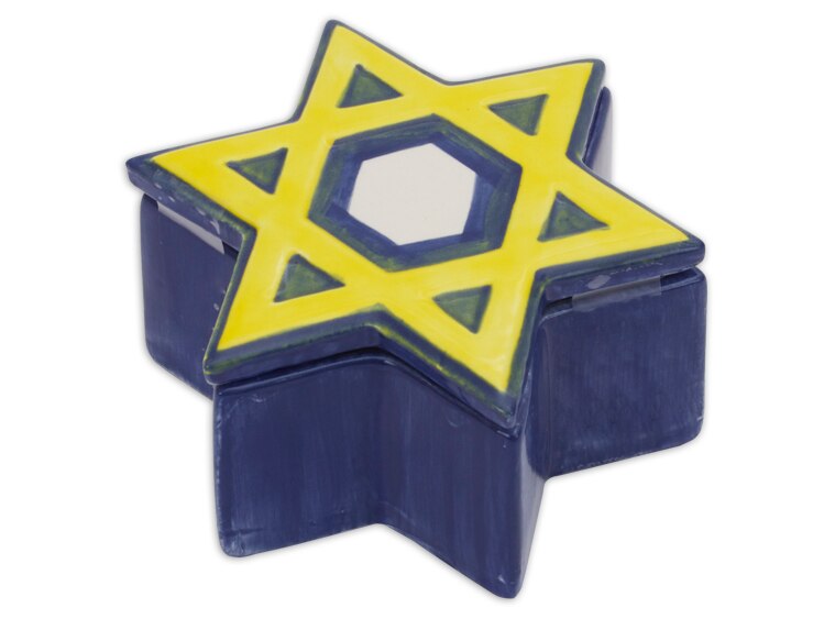 Bisque Star Of David Box (Case of 4)