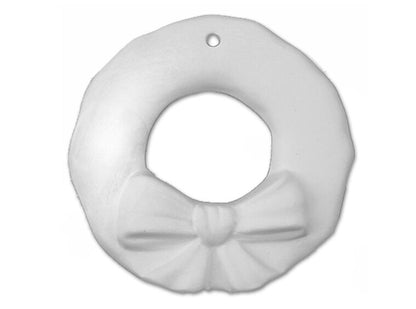 Bisque Wreath Ornament (Case of 20)