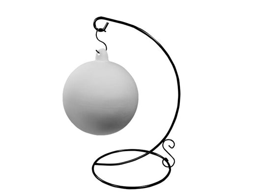 Bisque Ball Ornament With Stand (Case of 6)