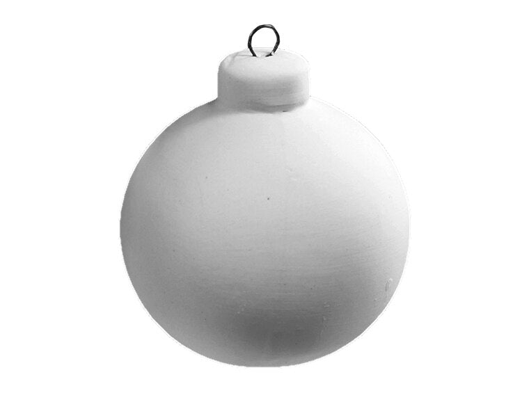 Bisque Round Ball Ornament (Case of 20)