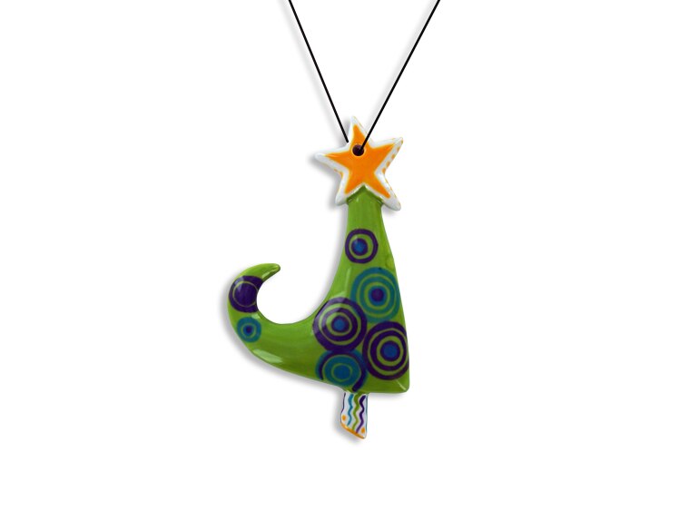 Bisque Whimsy Tree Ornament (Case of 12)