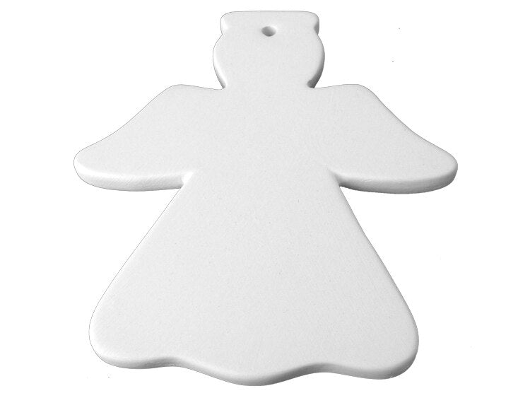 Bisque Flat Angel Ornament (Case of 12)