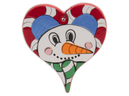 Bisque Flat Heart Ornament (Case of 12)