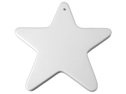 Bisque Flat Big Star Ornament (Case of 12)