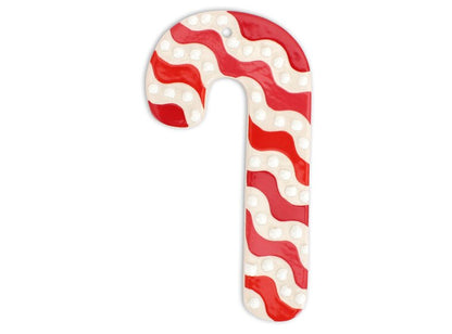 Bisque Flat Candy Cane Ornament (Case of 12)