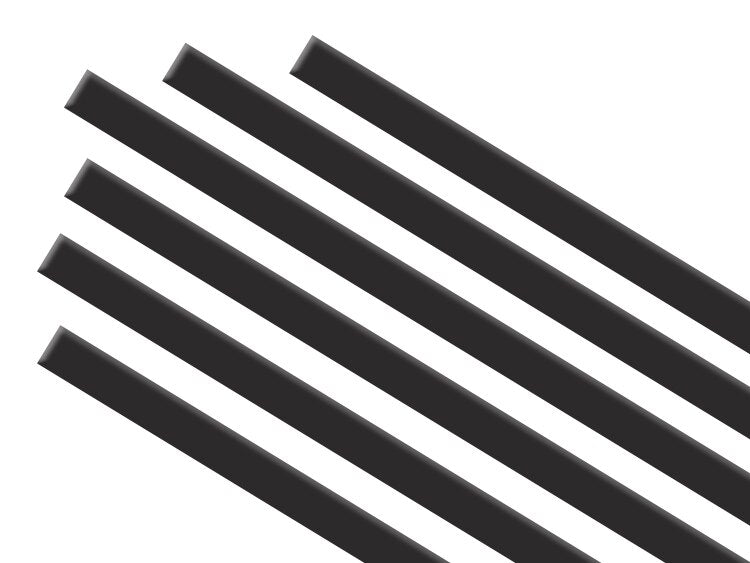 Black Opalescent Strips (Case of 1)