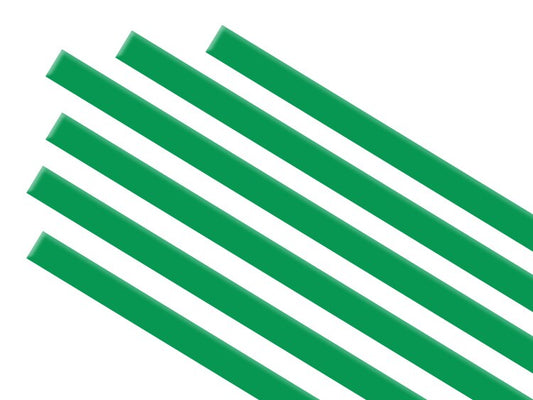Medium Green Transparent Strips (Case of 1)