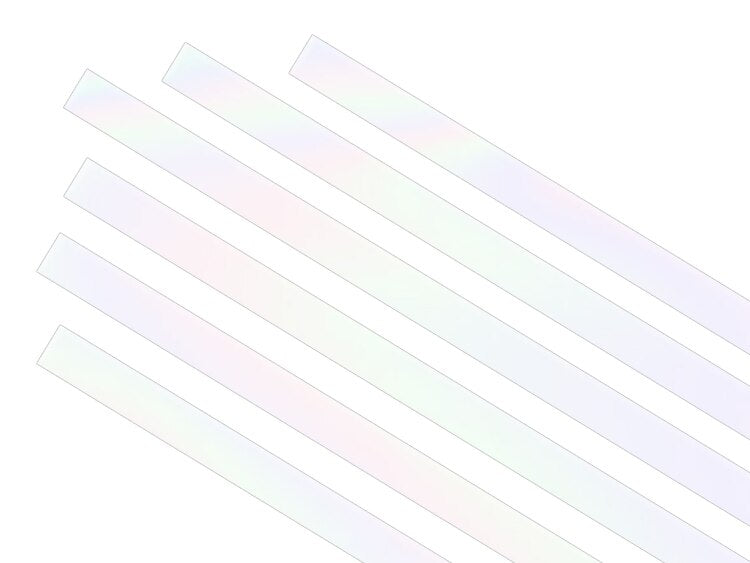 White Iridescent Strips (Case of 1)