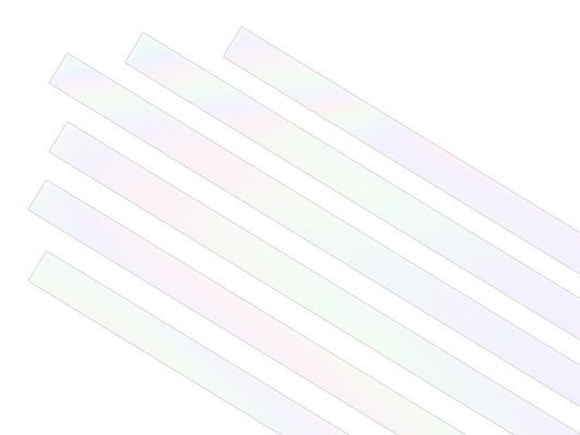 White Iridescent Strips (Case of 1)
