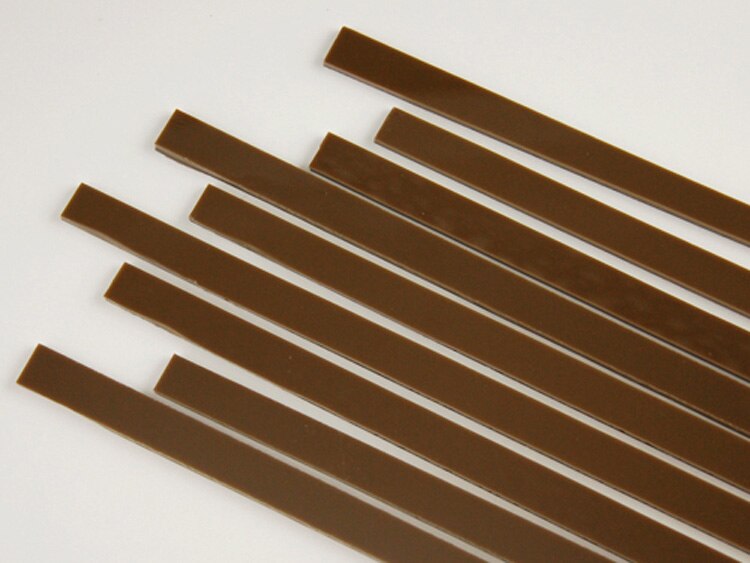Chocolate Brown Opalescent Strips (Case of 1)