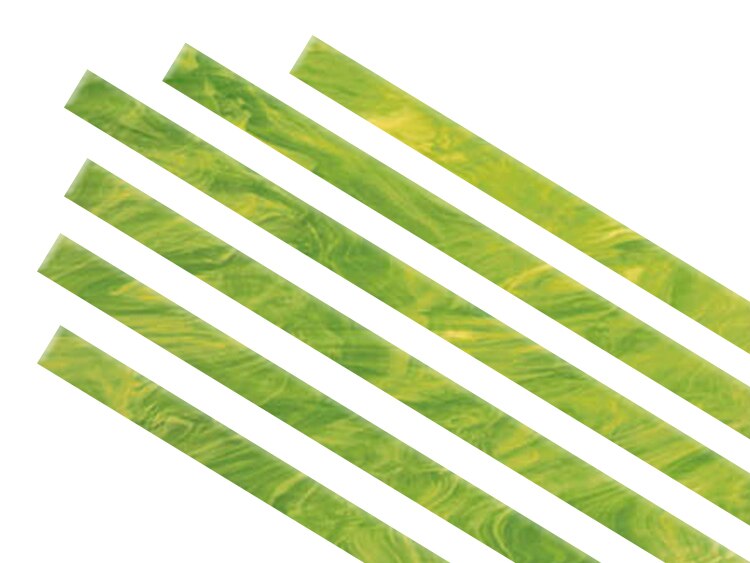 Lime Green/White Strips (Case of 1)