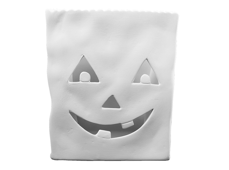Bisque Jack-O-Lantern Votive Bag (Case of 2)