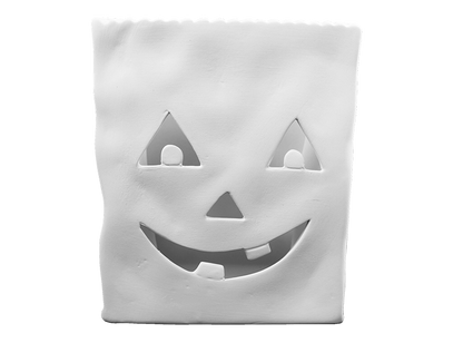 Bisque Jack-O-Lantern Votive Bag (Case of 2)