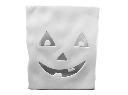 Bisque Jack-O-Lantern Votive Bag (Case of 2)