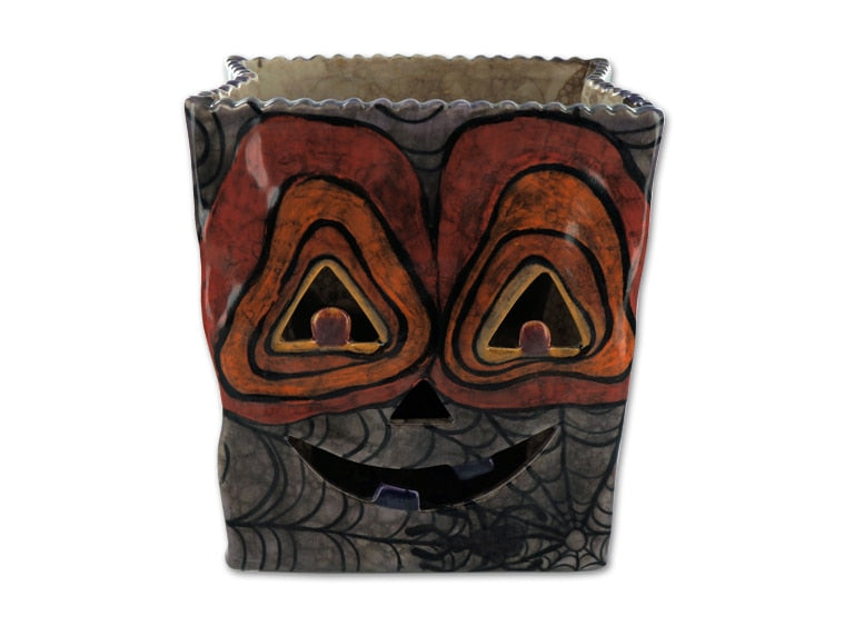 Bisque Jack-O-Lantern Votive Bag (Case of 2)