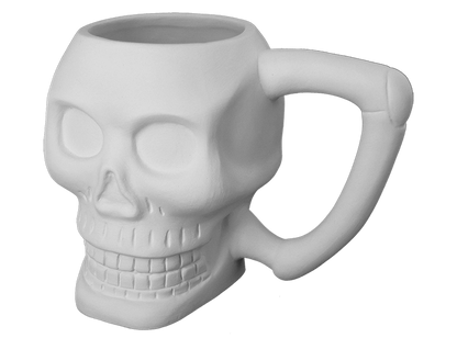 Bisque Skull Mug (Case of 4)