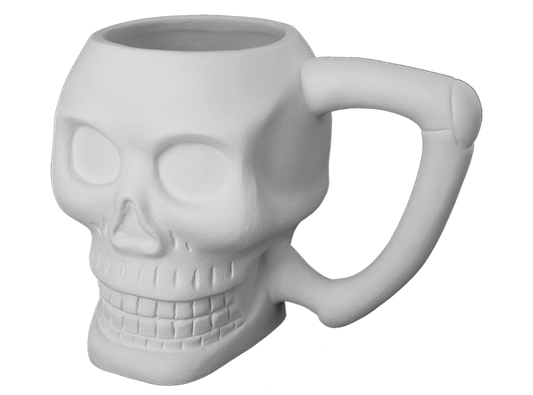 Bisque Skull Mug (Case of 4)