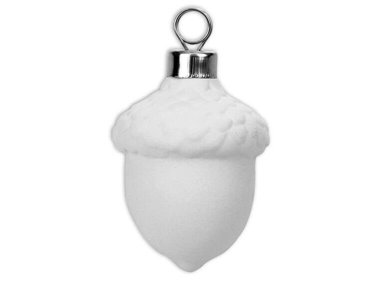 Bisque Acorn Ornament (Case of 12)