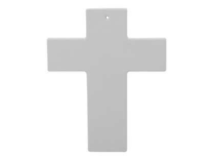 Bisque Cross Plaque (Case of 8)